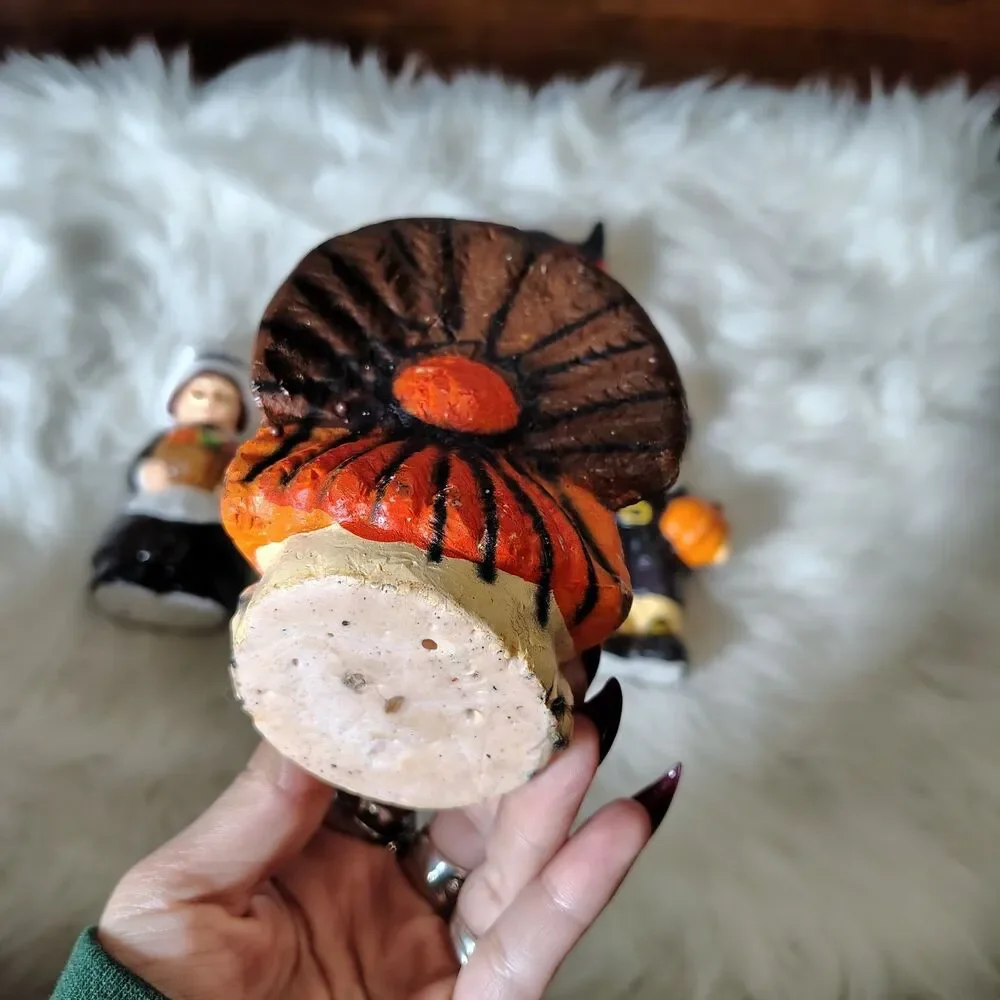 Vintage Thanksgiving Decor Pilgrims Turkey Candles 90s Nostalgia Autumn Fall New
